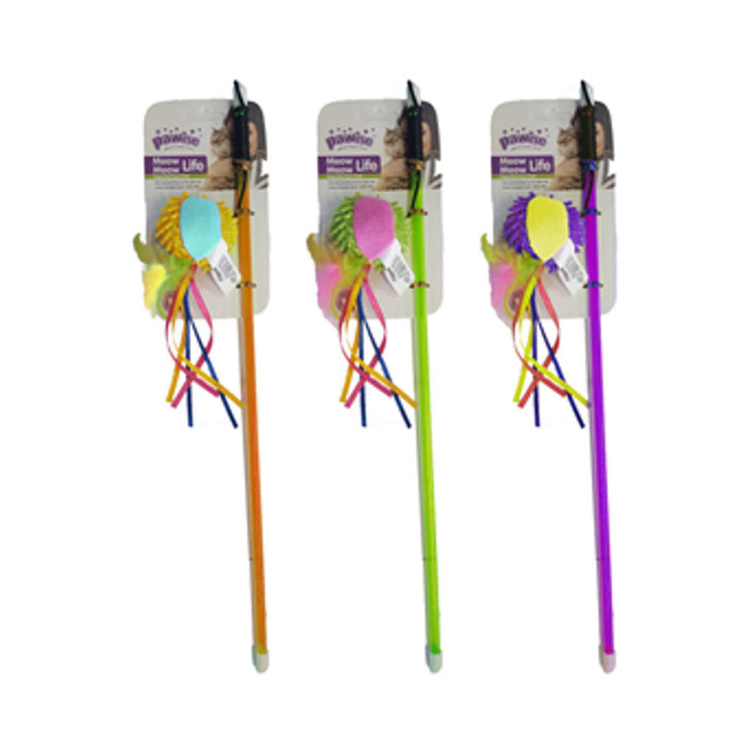 Pawise Meow Life Karışık Renkli Toplu Olta Kedi Oyuncağı 46cm