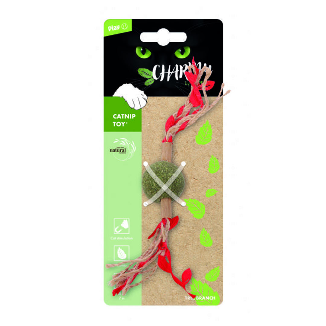 لعبة قطة حمراء M-Pets Charmy Brancy مع النعناع القط