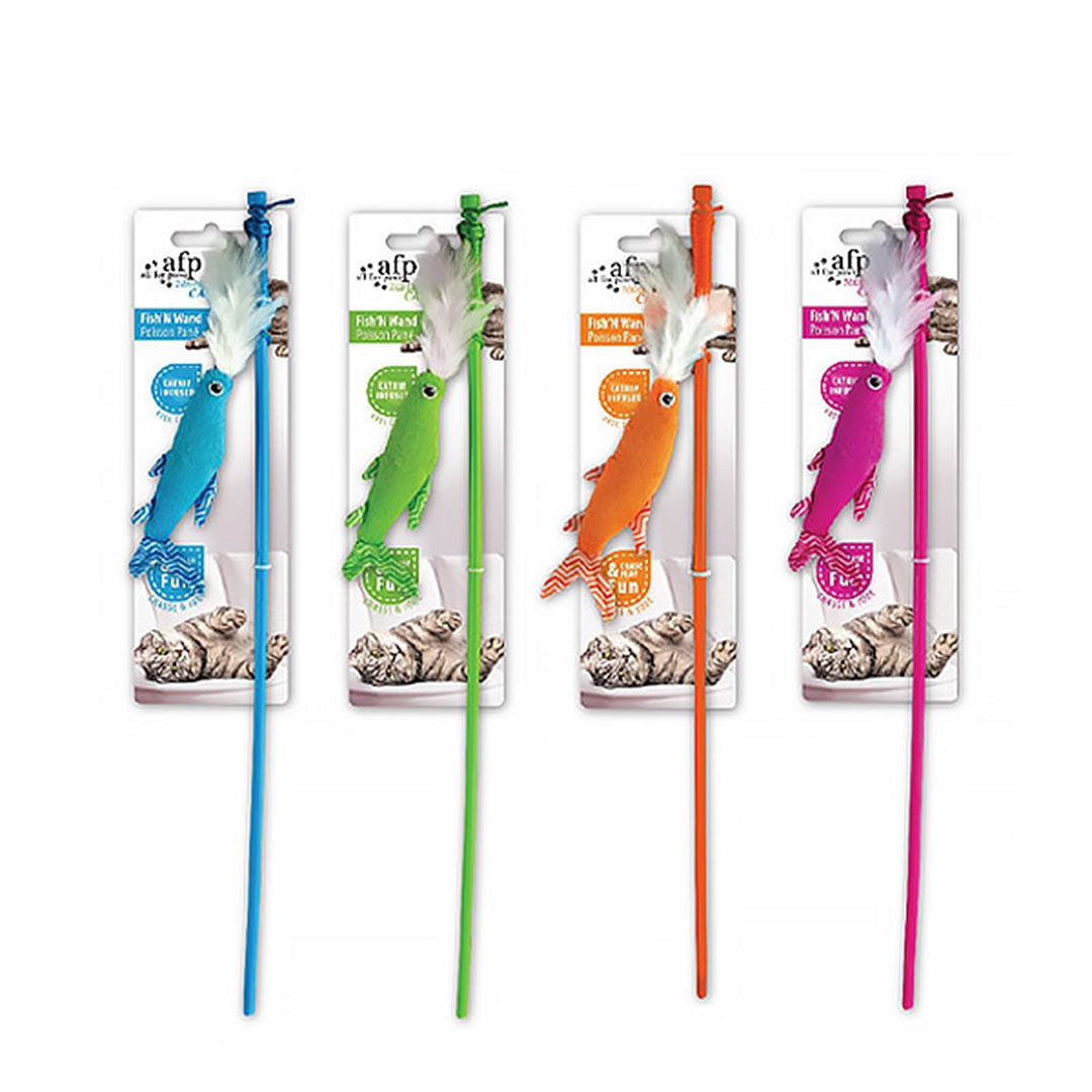 Afp Modern Cat Balık Peluş Karışık Renkli Kedi Olta Oyuncağı