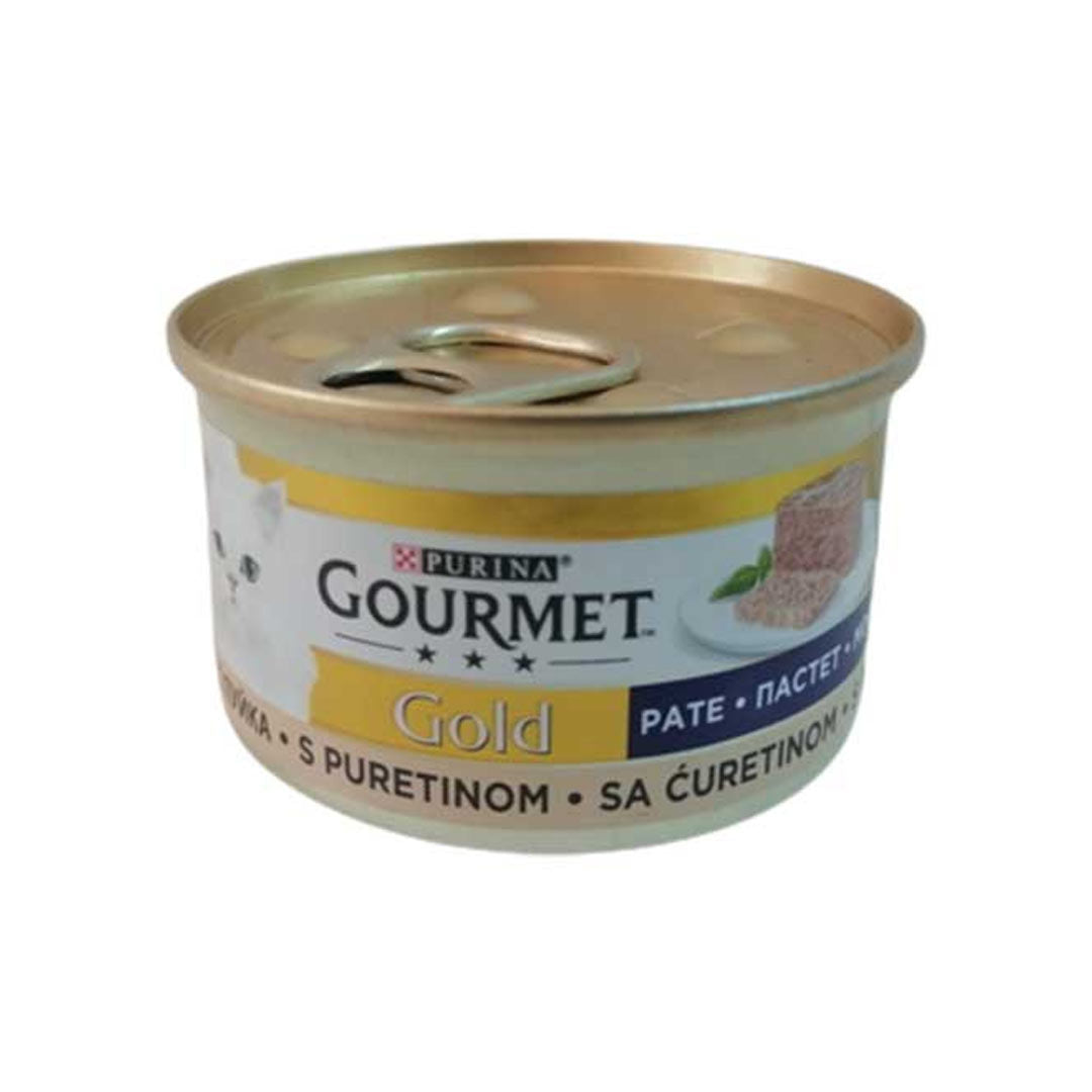 Gourmet Gold Kıyılmış Hindili Kedi Konservesi 85gr