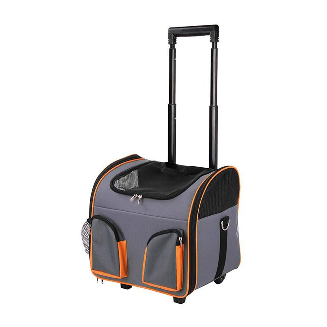 کیسه حمل حیوانات خانگی Pawise Trolley با چرخ برای گربه ها و سگ ها 37x27x33 سانتی متر
