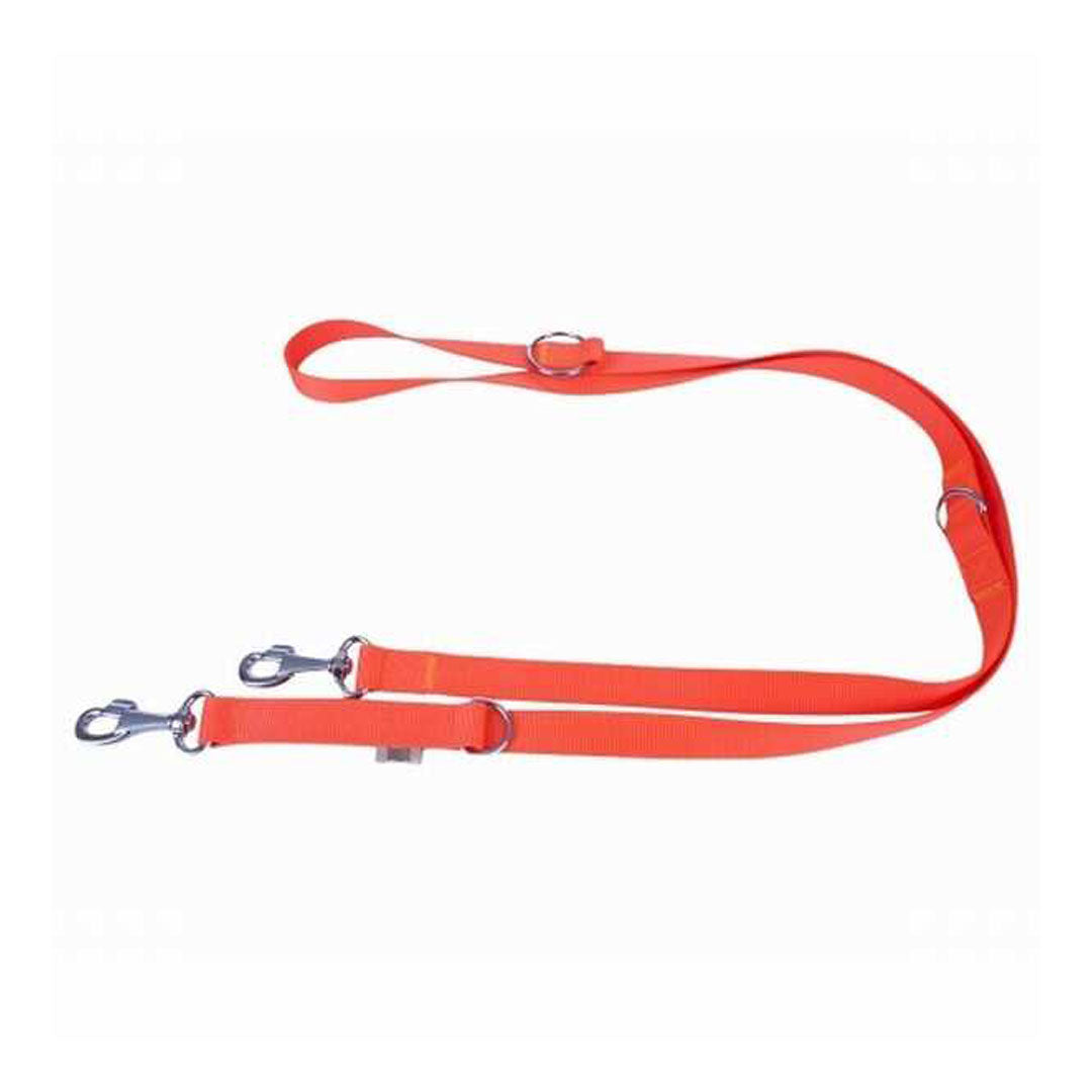 Doggie Dokuma Ayarlanabilir Eğitimci Turuncu Köpek Gezdirme Tasması 2x120-190 Cm