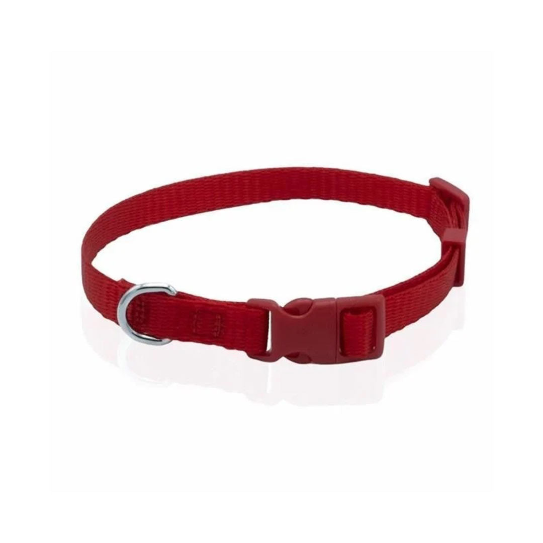 Doggie Ayarlanabilir Özellikli Dokumadan El Yapımı Kirmizi Köpek Boyun Tasması 1x20-30cm