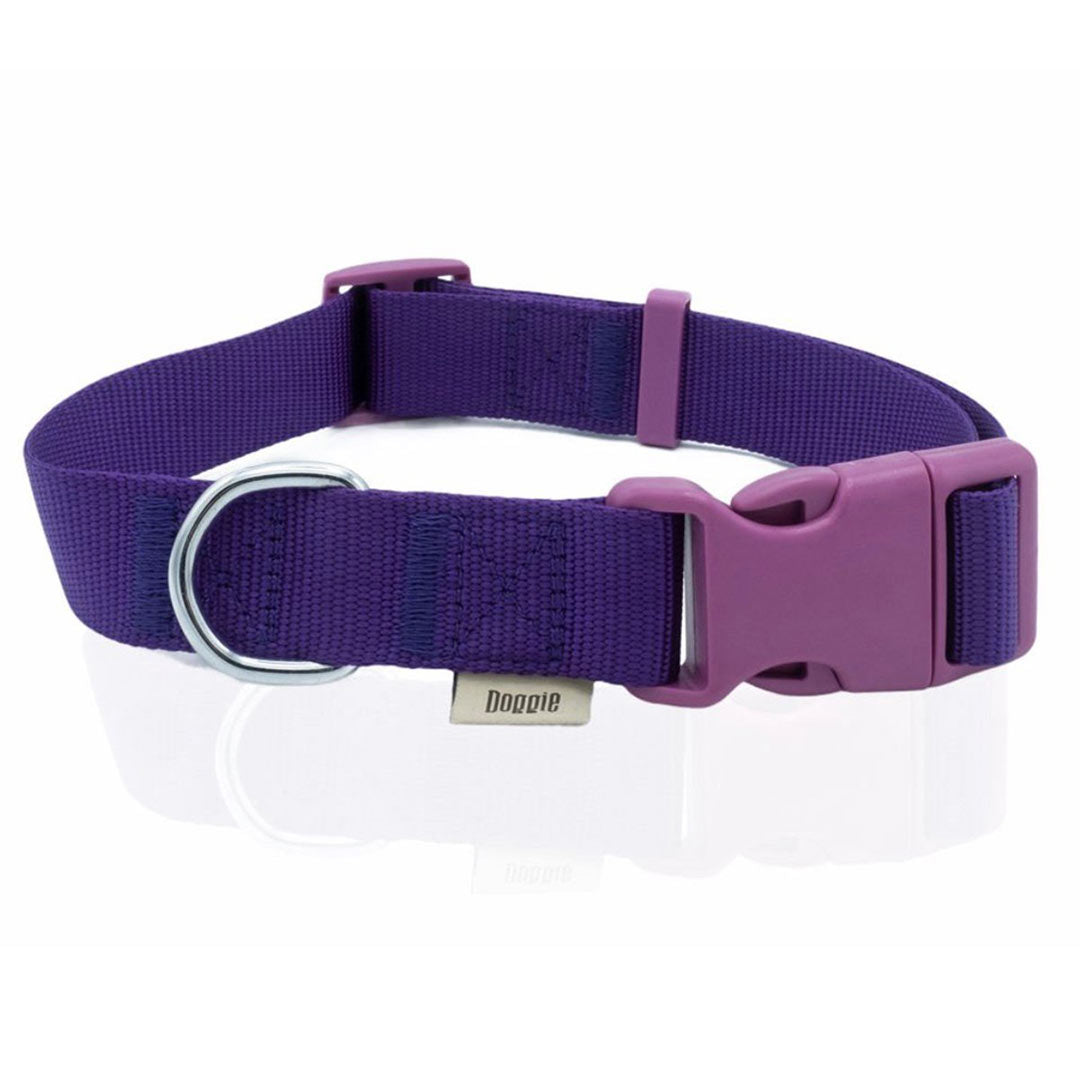 Doggie Classic Woven Purple Dog Collar Medium 2x30-45 Cm