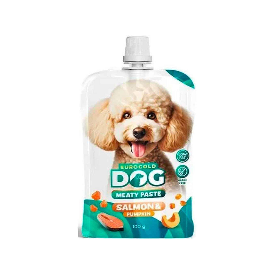 غذای سگ بزرگسال یوروگلد با خمیر گوشت، سالمون و کدو تنبل 100 گرم