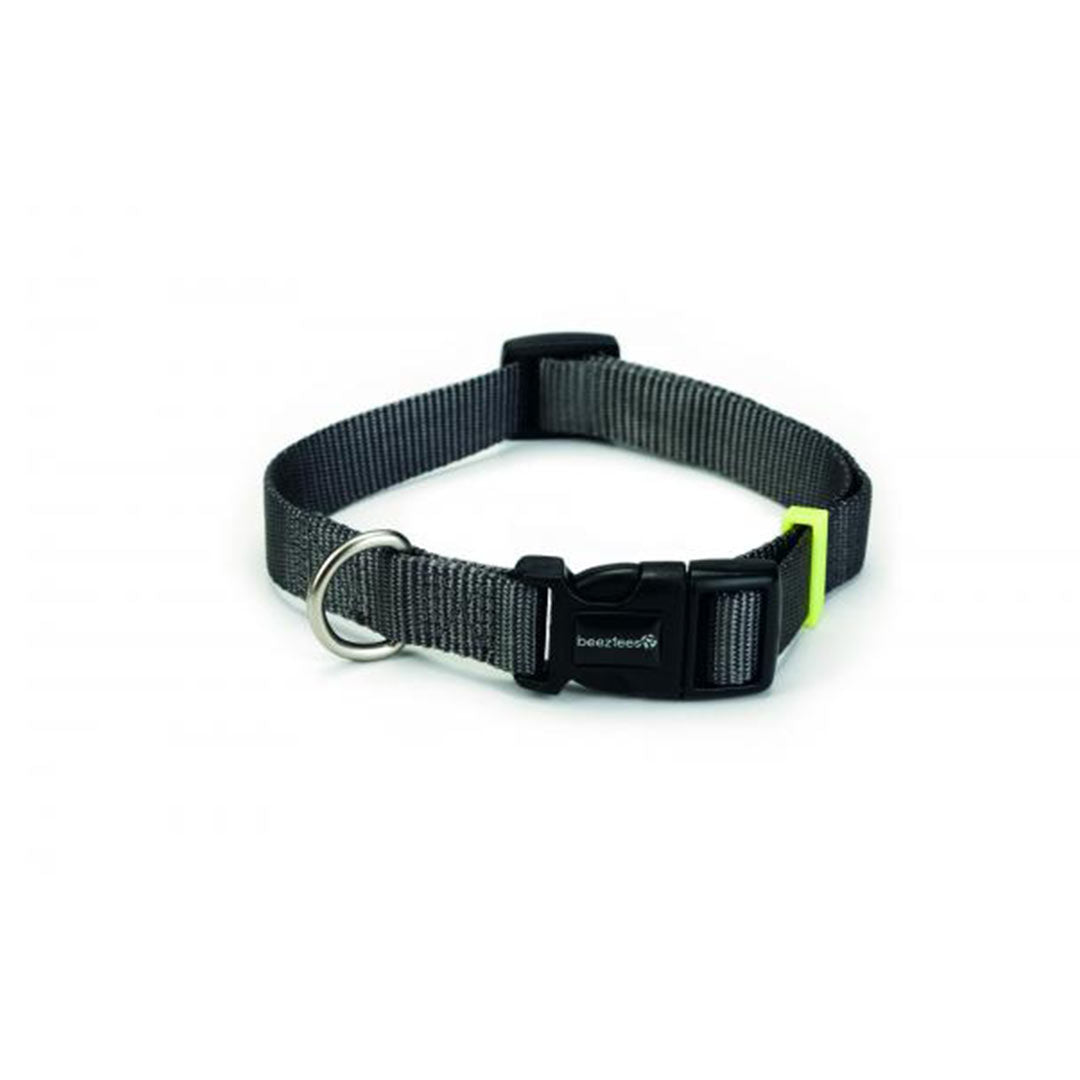 Beeztees Uni Gri Köpek Boyun Tasması 35-50 cm x 20 mm