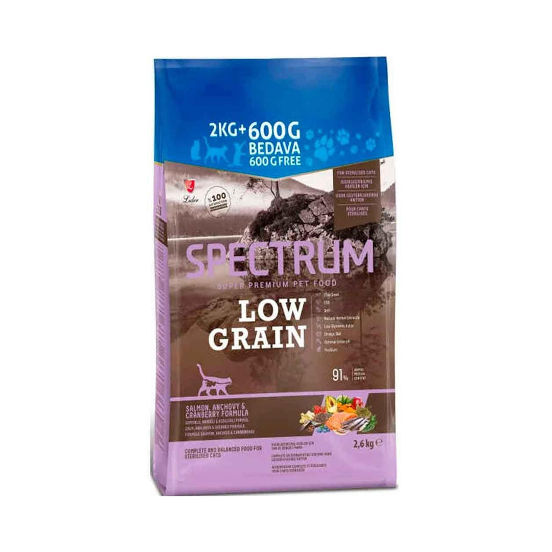 Spectrum Somunlu, Hamsili ve Kızılcıklı Kısırlaştırılmış Yetişkin Kedi Maması 2,6kg