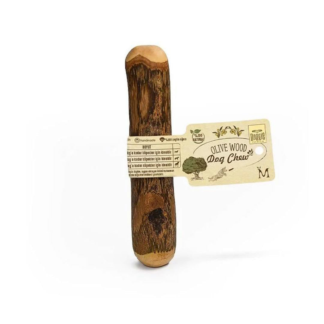 Doggie Doğal Zeytin Ağacı Çiğnenebilen Köpek Oyuncağı M
