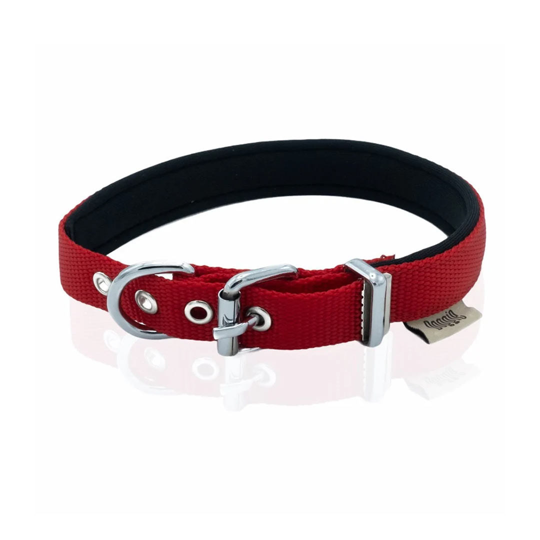 Doggie Konforlu Dokumadan El Yapımı Kirmizi Köpek Boyun Tasması 2x30-35cm