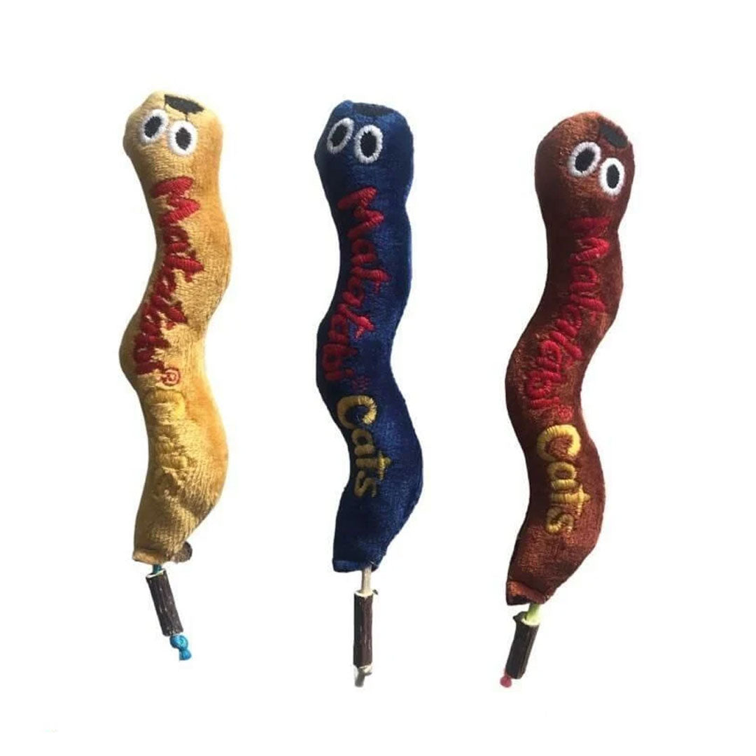 اسباب بازی گربه سایز کوچک به شکل کرم متاتابی