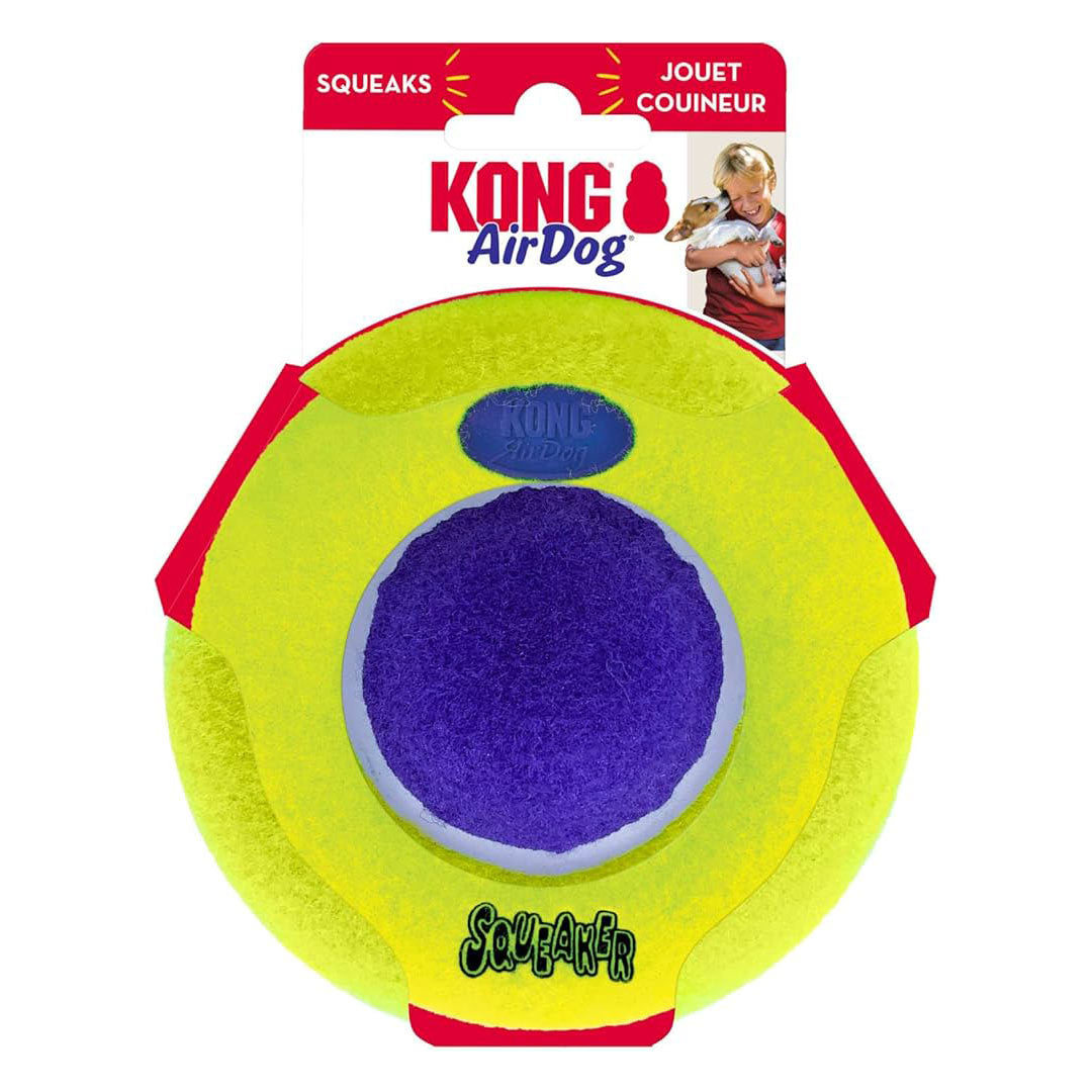 لعبة الكلب بشكل دائري ذات صوت من KONG AirDog M/L