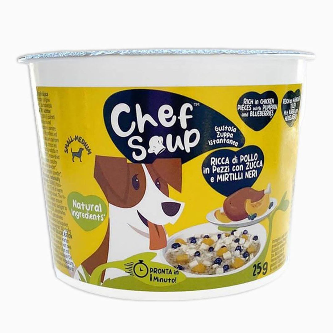 سوپ آماده مرغ، توت وحشی و کدو تنبل از برند شف سوپ 25 گرم