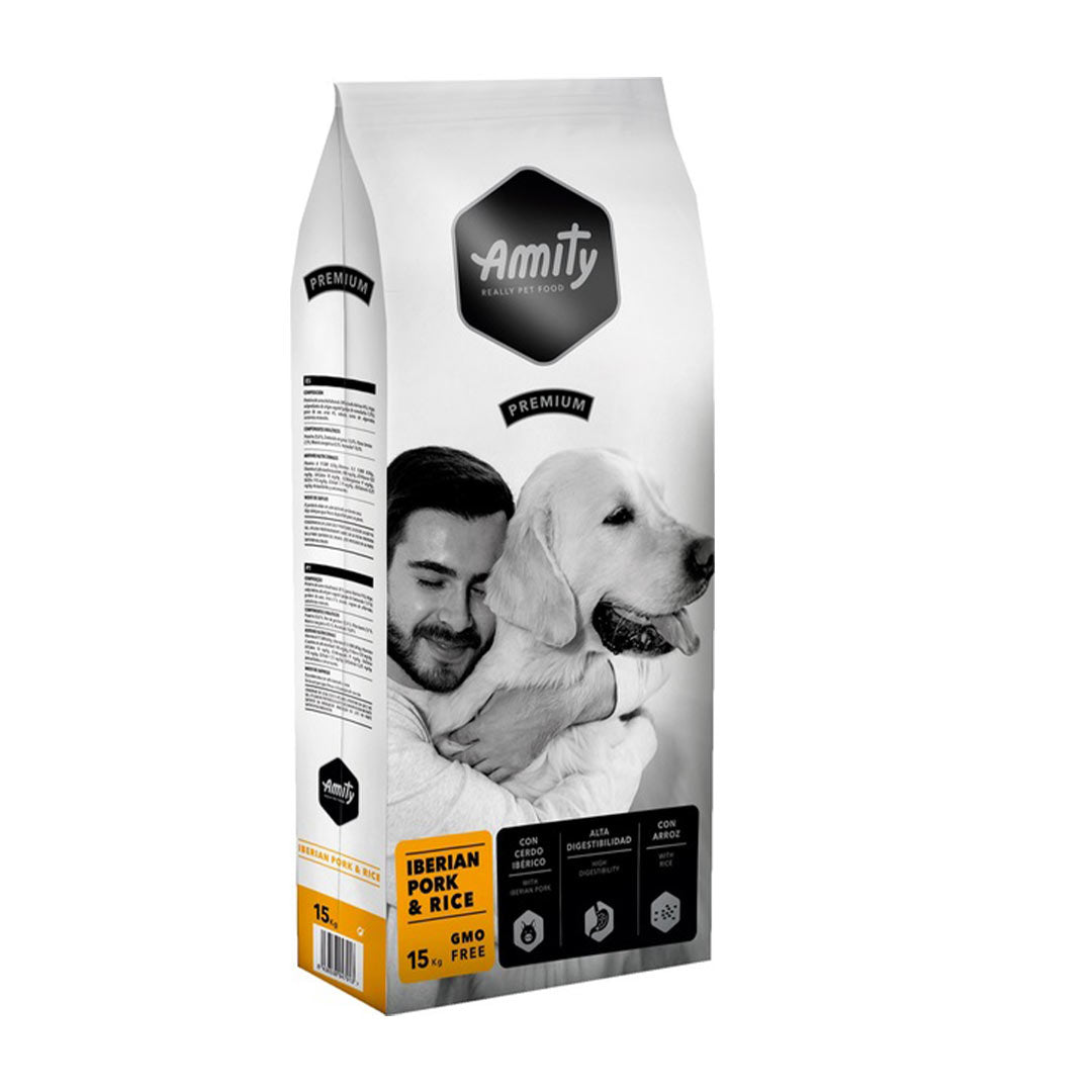 Amity Premium Iberian Domuz ve Pirinçli Yetişkin Köpek Maması15 Kg
