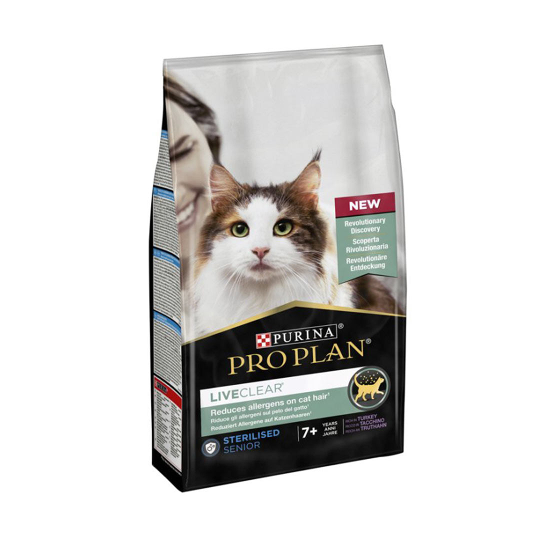 Pro Plan Liveclear 7+ Sterilised Hindili Kısırlaştırılmış Kedi Maması 1.4 kg