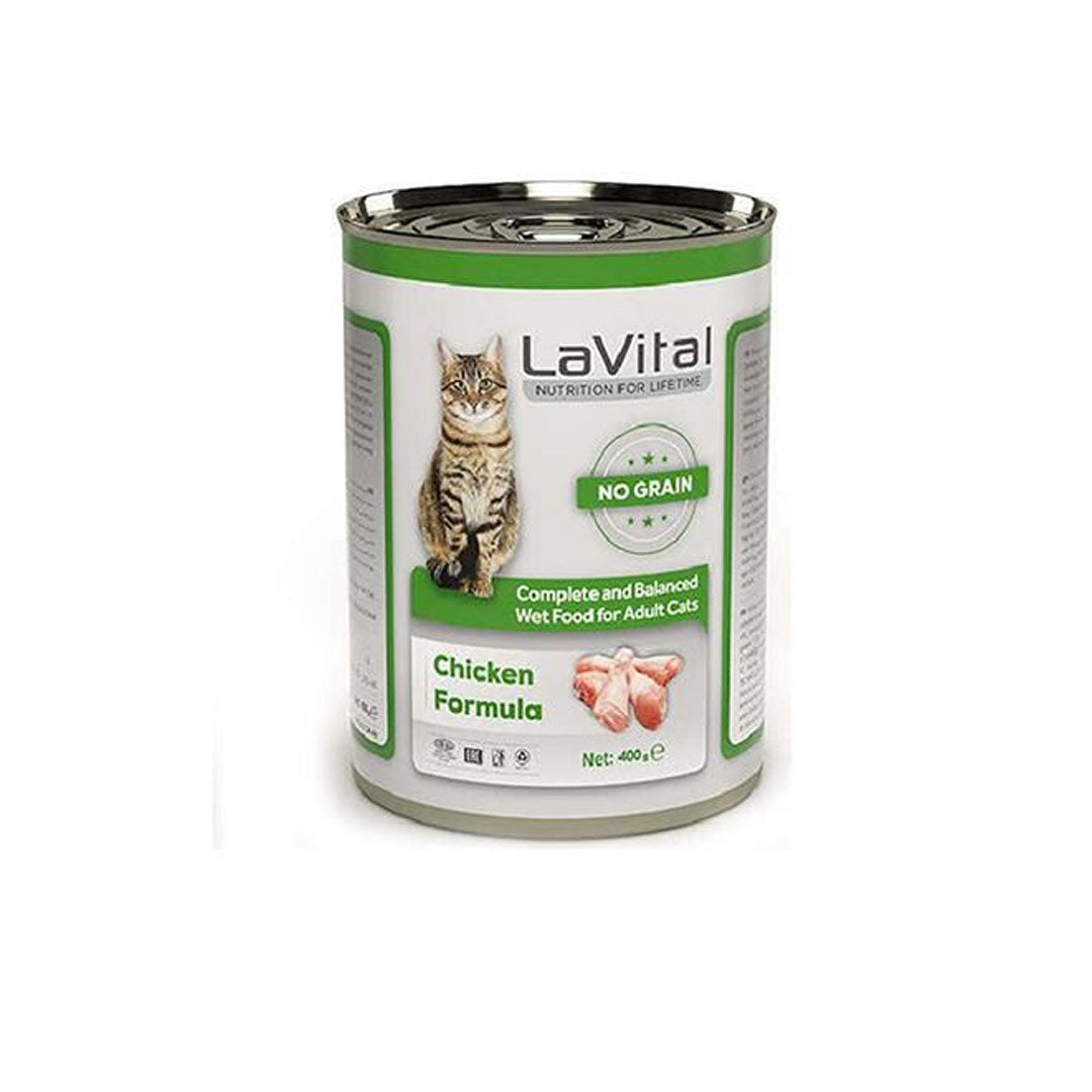 Lavital Tahılsız Tavuk Etli Yetişkin Kedi Konservesi 400 Gr