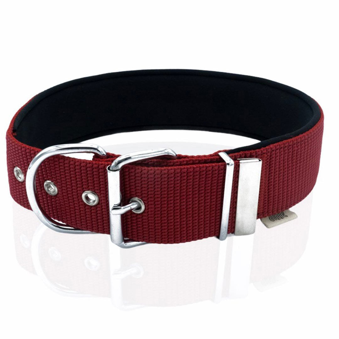 Doggie Konforlu Dokumadan El Yapımı Kirmizi Köpek Boyun Tasması 5x60-70cm