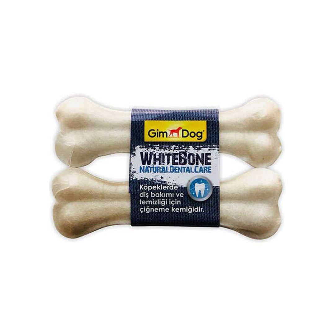 Gimdog Mordimi Milky White Pressed Dog Bone for Oral and Dental Health 11cm 2-Piece
