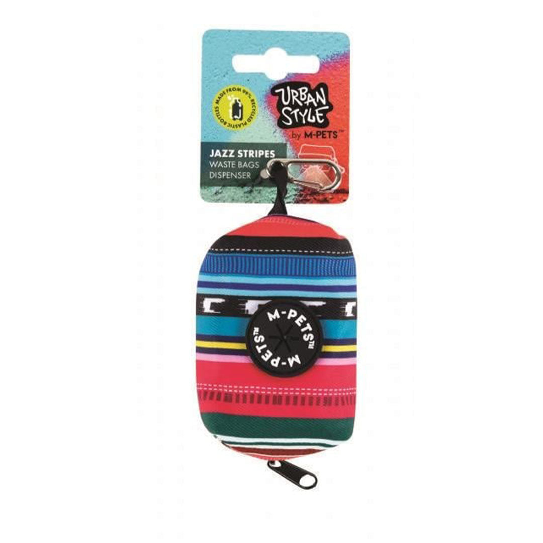 M-Pets Urban Stil Jazz Şeritli Evcil Hayvanlar Için Kaka Torbası