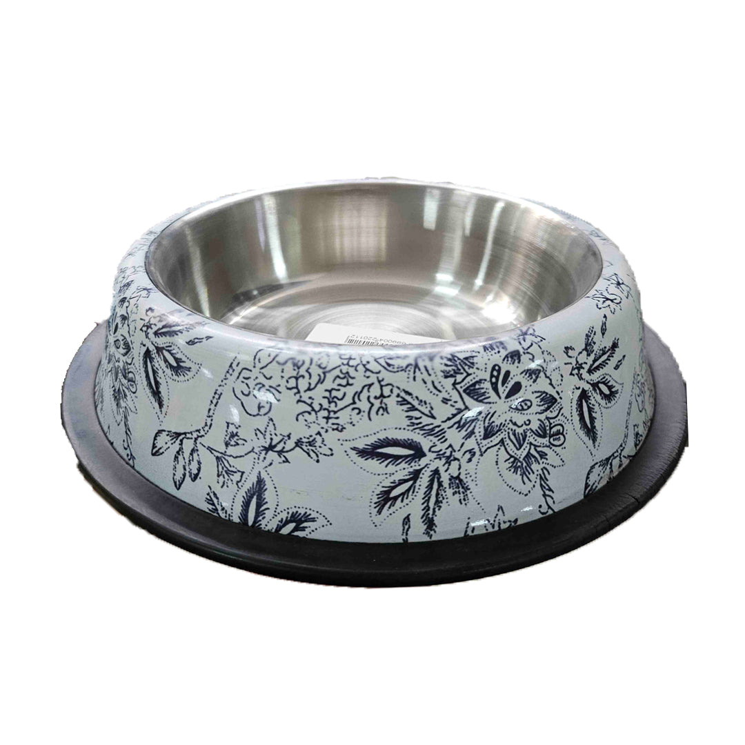 وعاء طعام ومياه للكلاب مصنوع من الفولاذ بشكل بيضاوي من يورو دوج مقاس 24 سم وسعة 24 أونصة