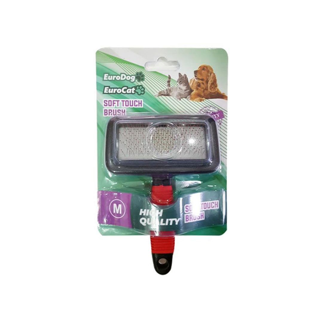 EuroDog Kedi ve Köpek Tüy Tarama Fırçası Medium