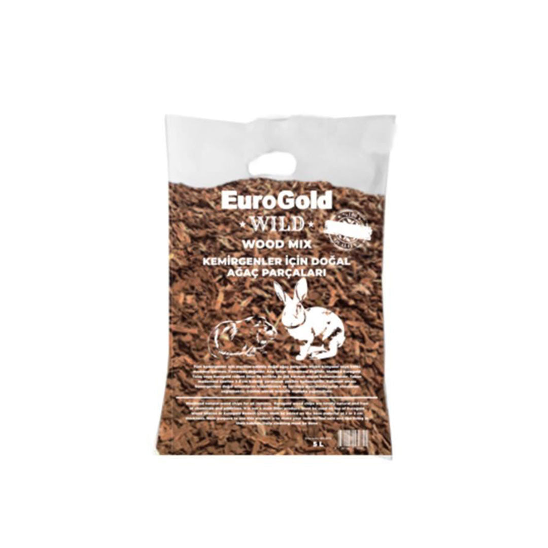 Euro Gold Kemirgenler İçin Doğal Ağaç Parçaları 5 Lt