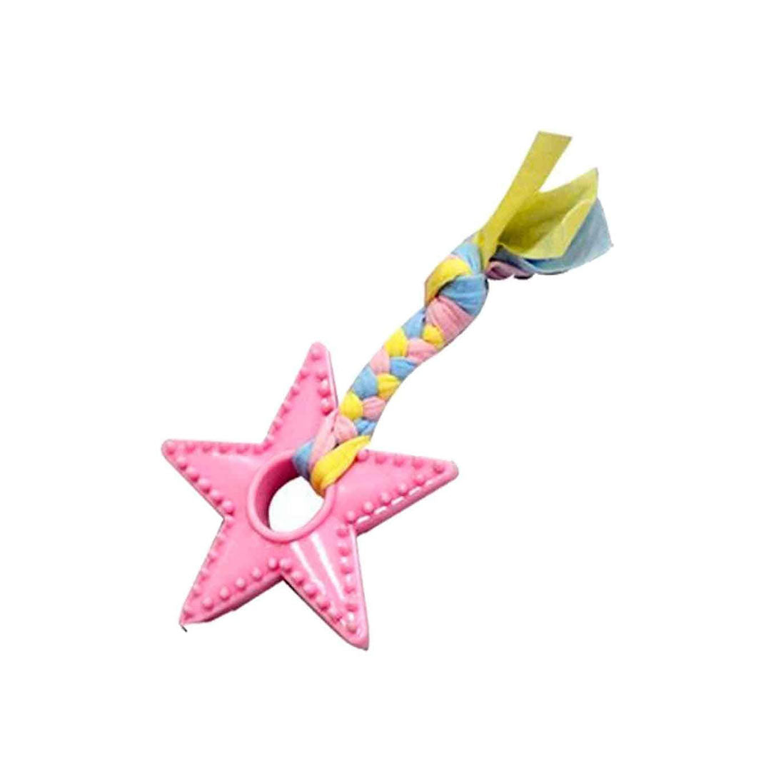 Eurodog Pink Star Teething Puppy Toy 18 CM