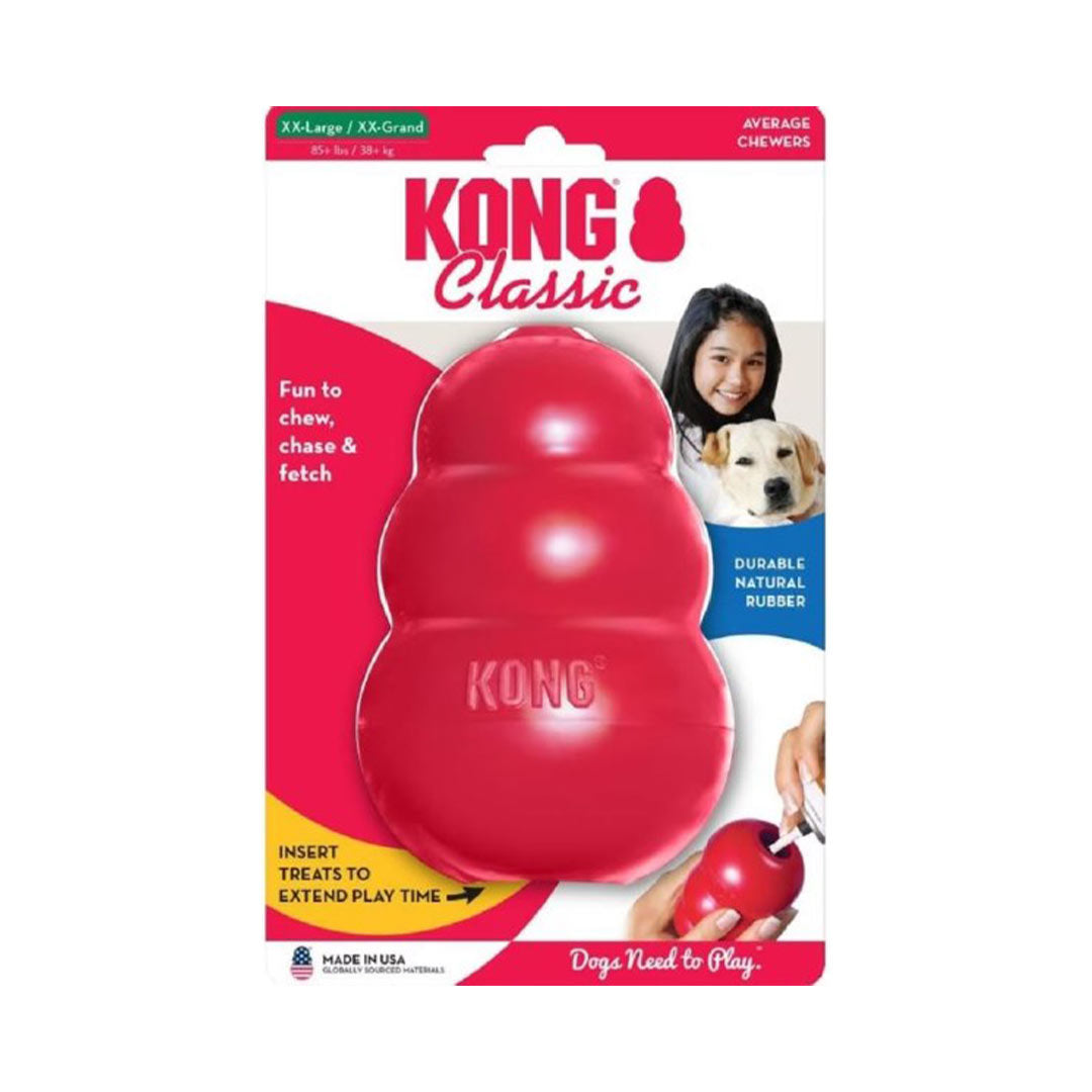 لعبة الكلب الكلاسيكية من كونج مصنوعة من الكاوتشوك وتحتوي على مكافآت XXL 15,5 سم