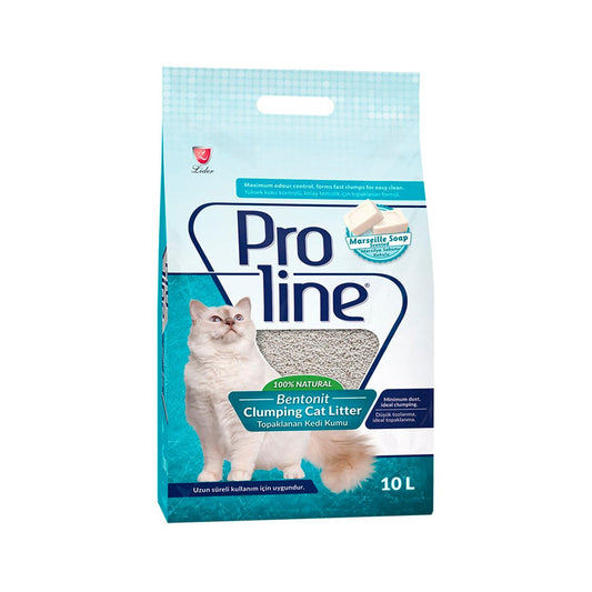 Proline Marseille Soap Scented Clumping Fine Grain Bentonite Cat Litter 10 lt