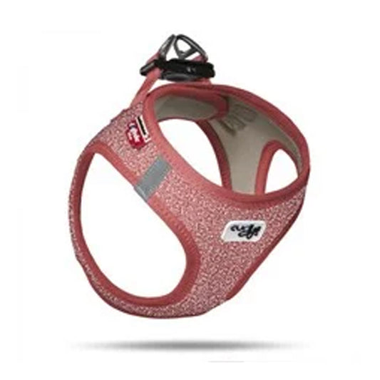 Curli Merino Kırmızı Köpek Göğüs Tasması 3XS 26-30 Cm
