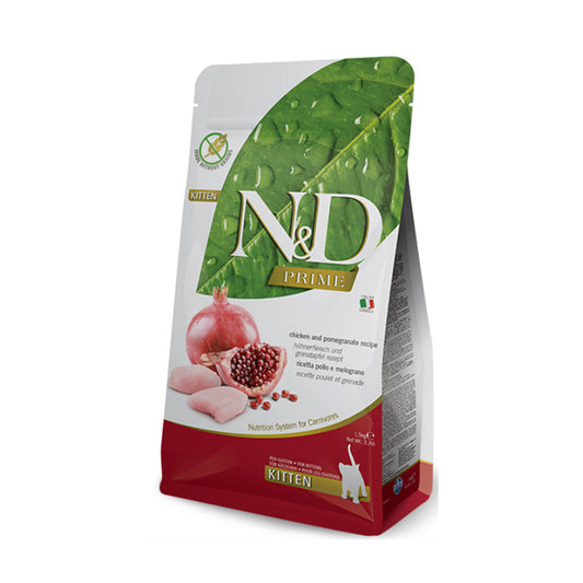 N&D Prime Tavuklu ve Narlı Tahılsız Yavru Kedi Maması 1,5kg