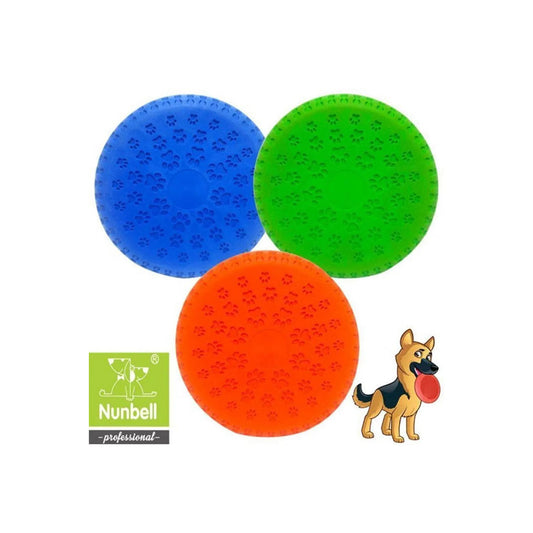 Nunbell Pati Desenli Kauçuk Frizbi Köpek Oyuncağı 23 cm