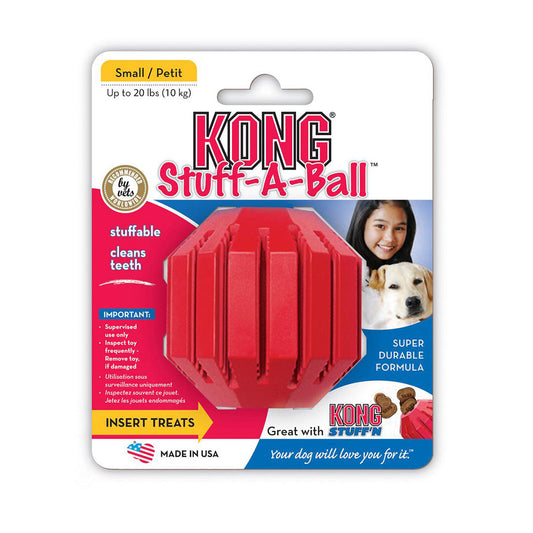 وسایل بازی خوردن سگ Kong Stuff-A-Ball جایزه جیب توپ S