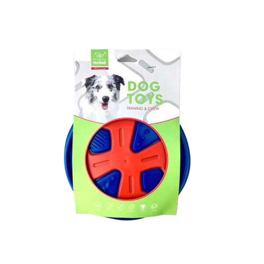 Nunbell Rubber Frisbee Blue Dog Toy 20.5 cm