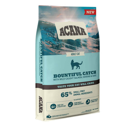 Acana Bountiful Catch Güçlü ve Sağlıklı Kemikler için Balıklı Tahılsız Yetişkin Kedi Maması 1.8kg