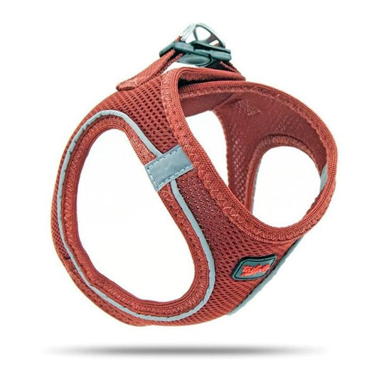 Tailpetz Air Mesh Harness in Claret - Dog Chest Strap Size 2XS