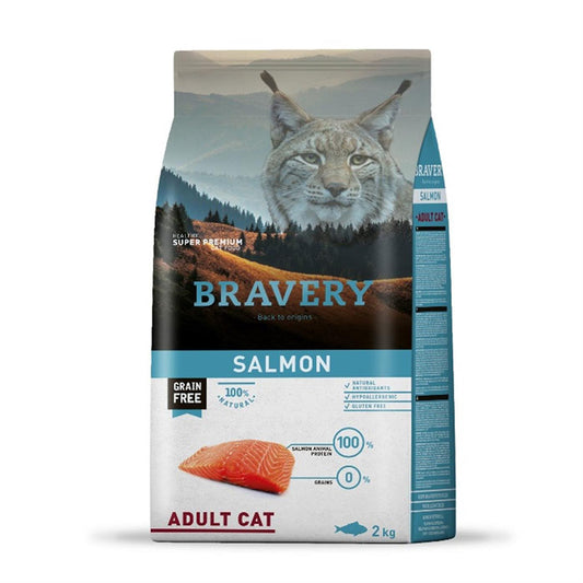 Bravery Tahılsız Somonlu Yetişkin Kedi Maması 2kg