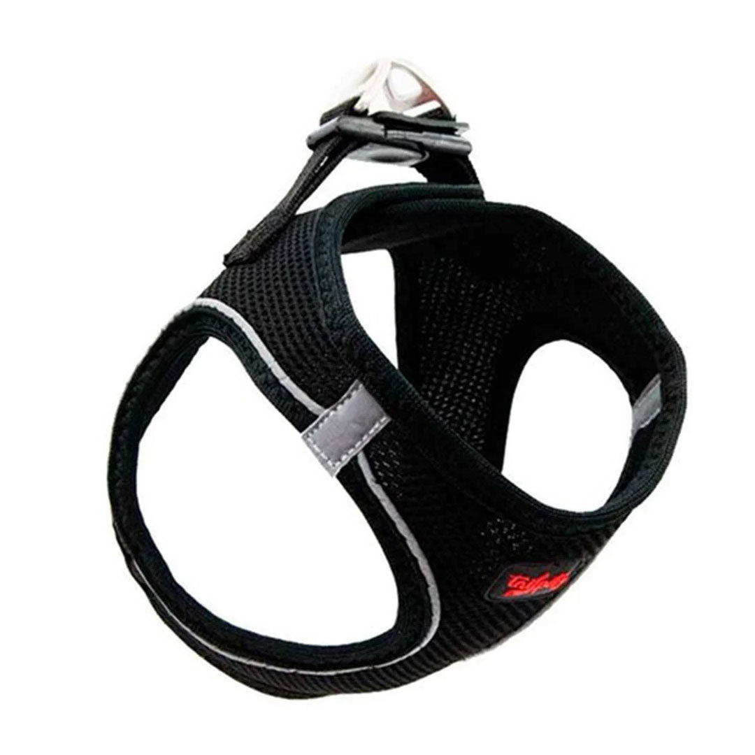 TailPetz Air Mesh Black Dog Chest Harness Medium