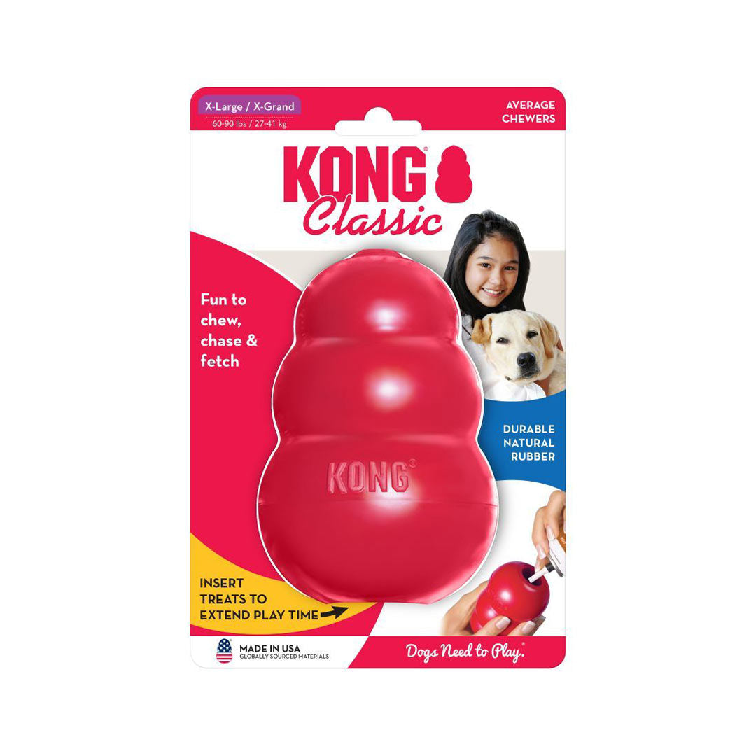 Kong Classic Rubber with Treat Dispenser Dog Toy XL