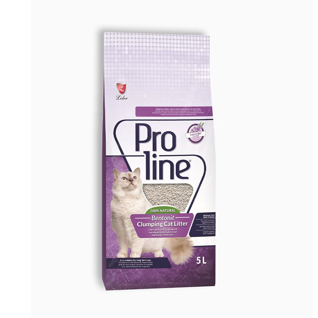 Proline Lavender Scented Clumping Bentonite Cat Litter 5 L