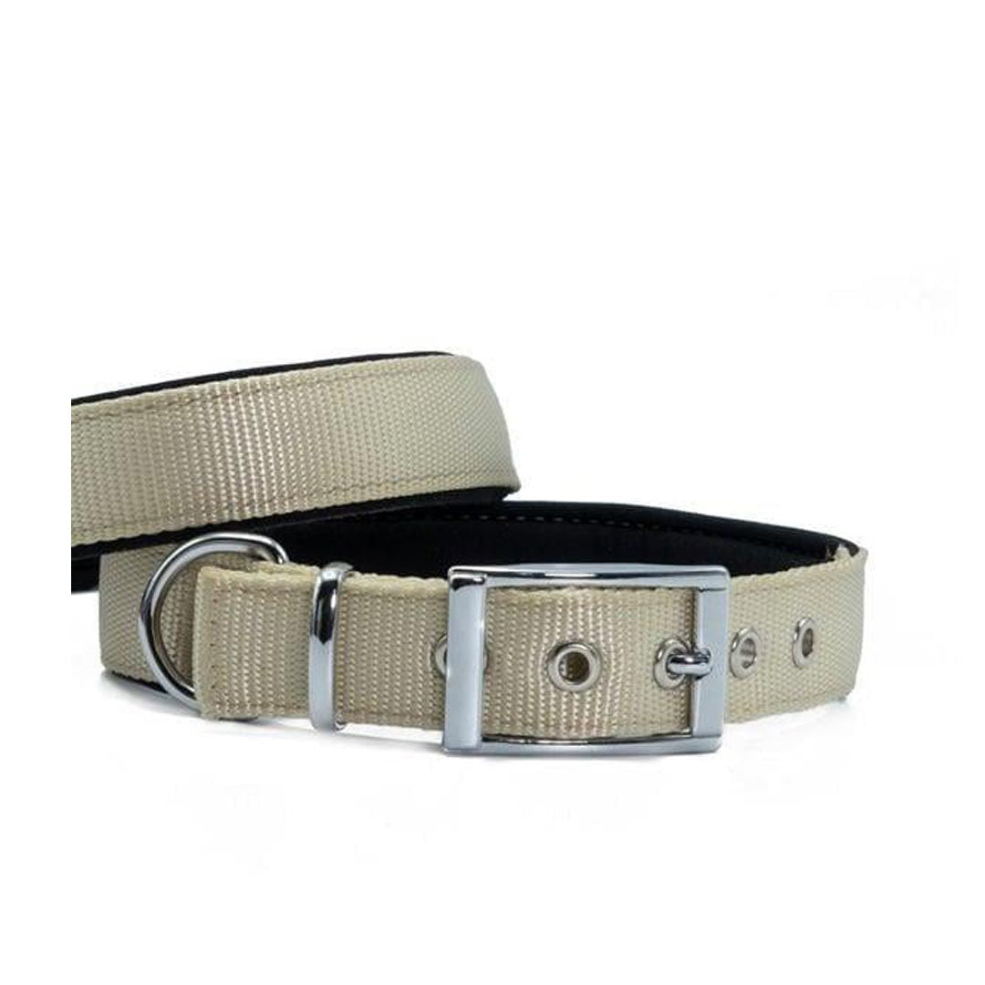 Doggie Elite Handmade Non-Weaving Khaki Dog Collar 2.5x42-50cm