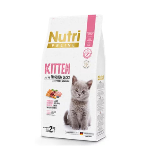 Nutri Feline Glutensiz Somonlu Düşük Tahıllı Yavru Kedi Maması 2kg