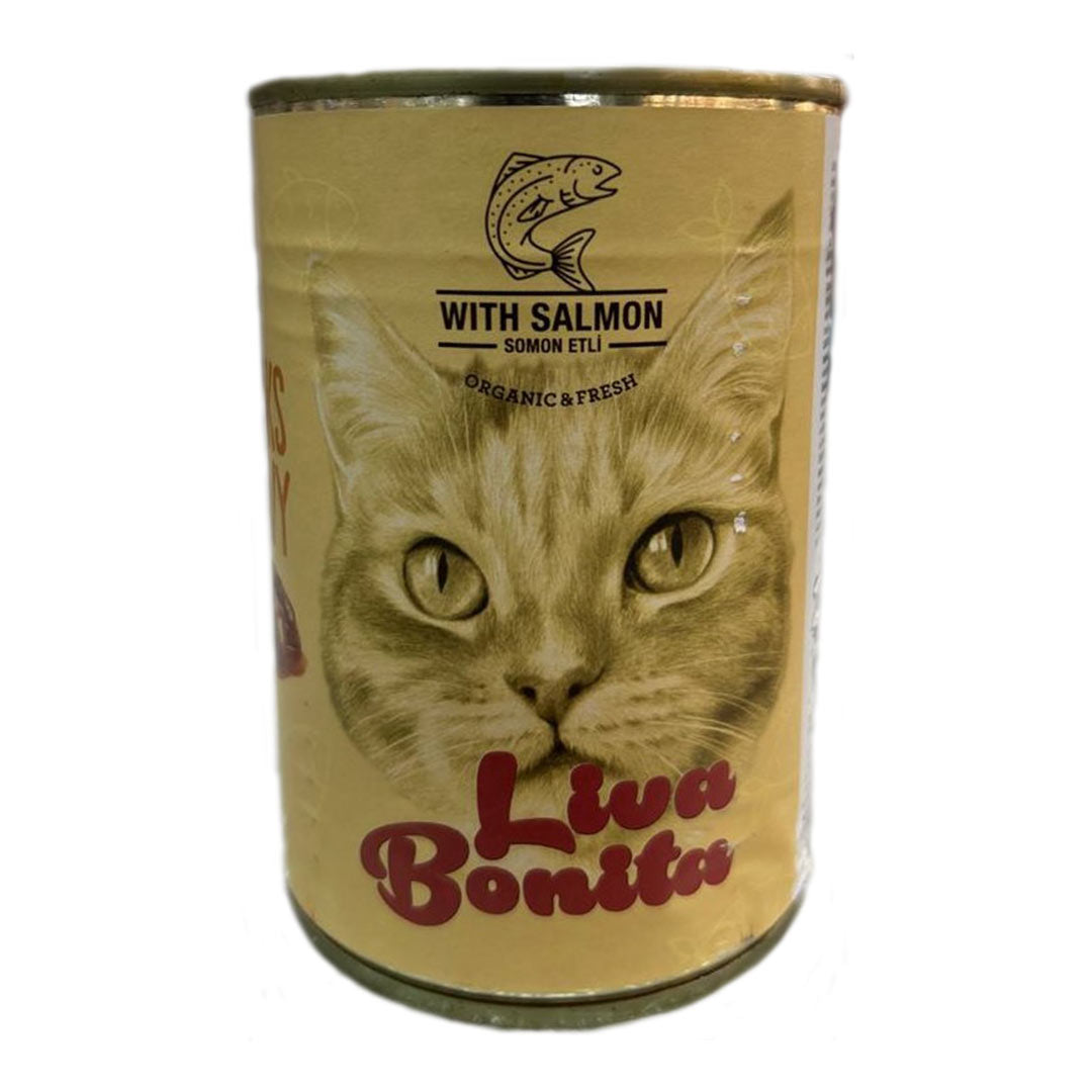 Liva Bonita Kısırlaştırılmış Somonlu Yetişkin Kedi Konservesi 400gr