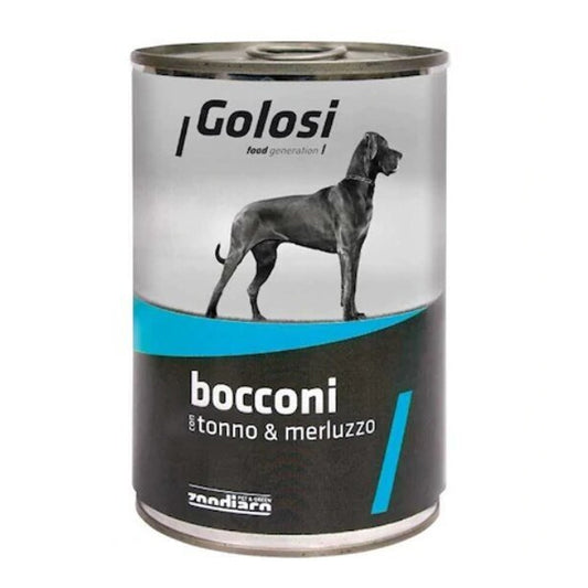 Golosi Bocconi Ton ve Morina Balıklı Yetişkin Köpek Konservesi 400 gr