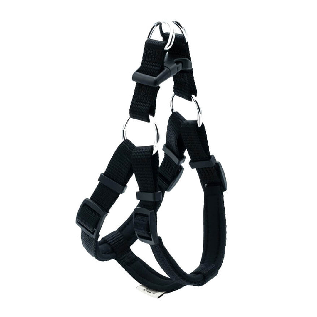 Doggie Handmade Ronin Model Black Dog Chest Harness from Comfortable Fabric S-1.5x40-45cm