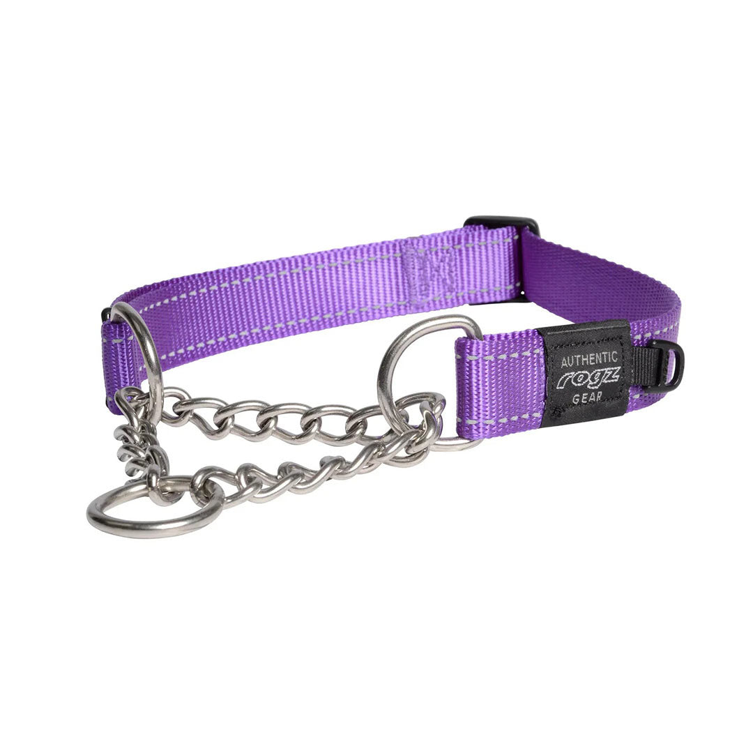 Rogz Utility Control Chain Purple Dog Collar XXL 2.5x53-80