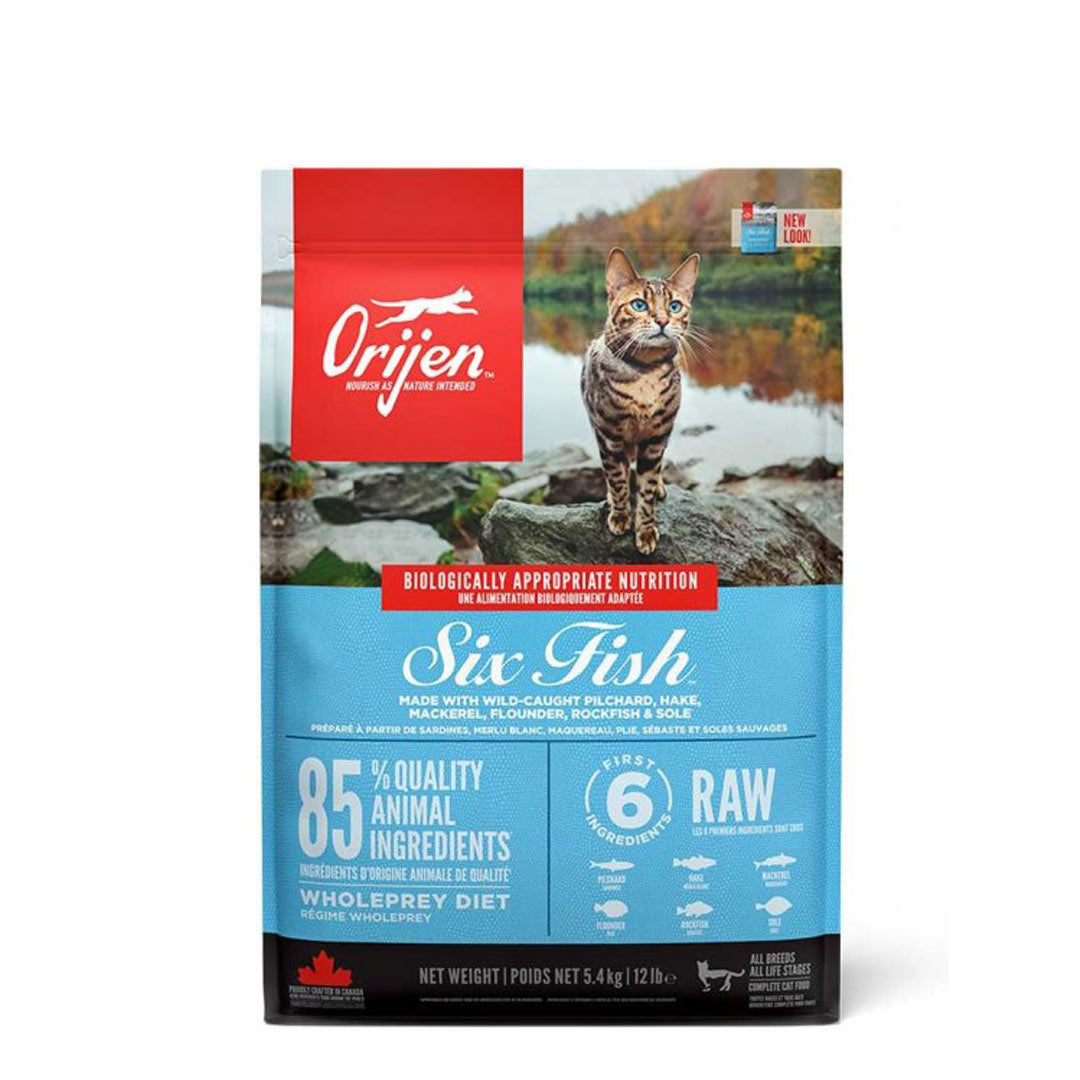 Orijen 6 Fish Grain-free All Breed and Life Stages Cat Food 1.8 Kg