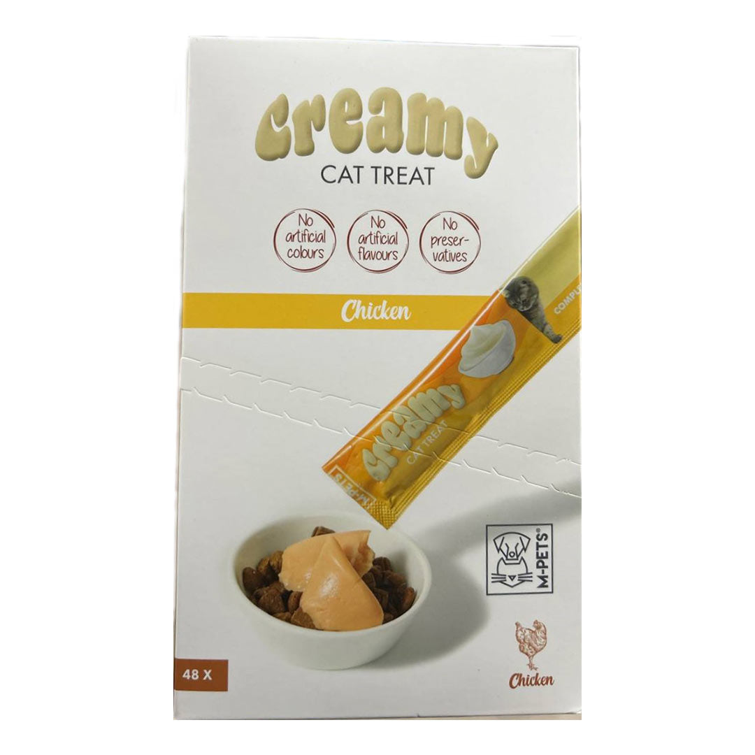 M-Pets Kremali Tavuklu Sıvı Kedi Ödülü 12x60gr