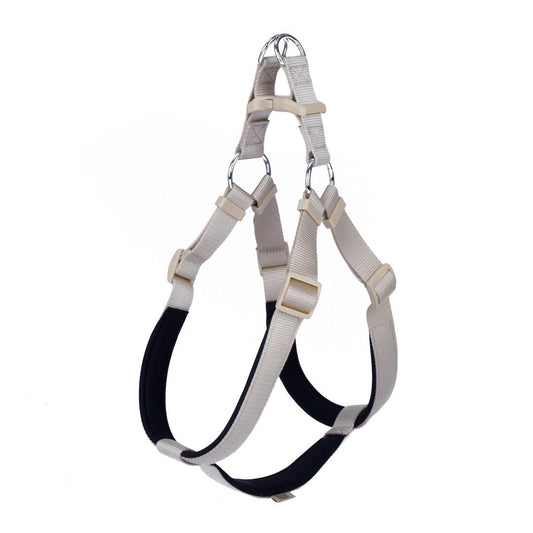 Doggie Konforlu Dokumadan El Yapımı Ronin Model Haki Köpek Göğüs Tasması XXL 2,5x70-80cm