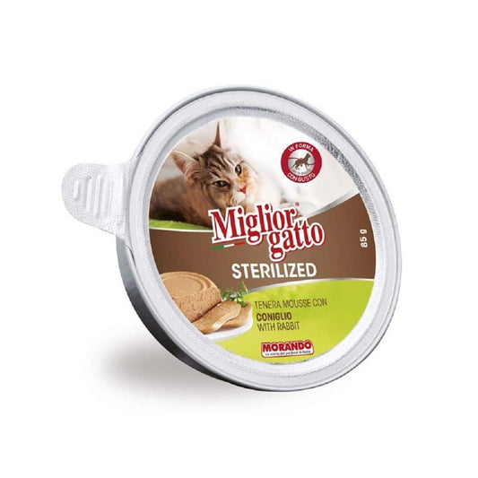 Miglior Gatto Sterilised Mousse Tavşanlı Kısır Kedi Konservesi 85gr