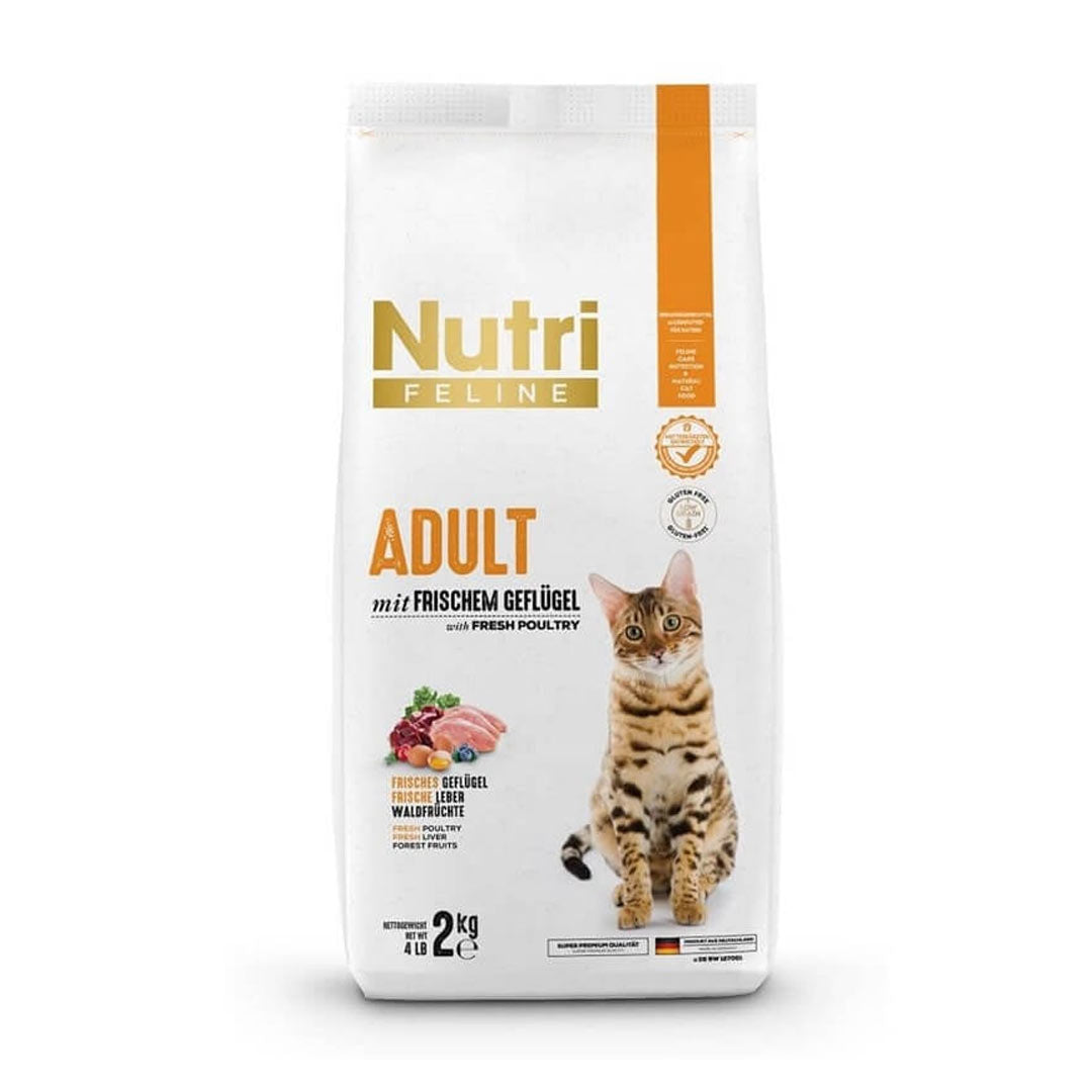 Nutri Feline Low Grain Gluten Free Poultry Adult Cat Food 2kg